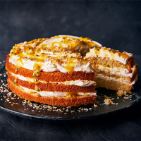Passionfruit and coconut cake